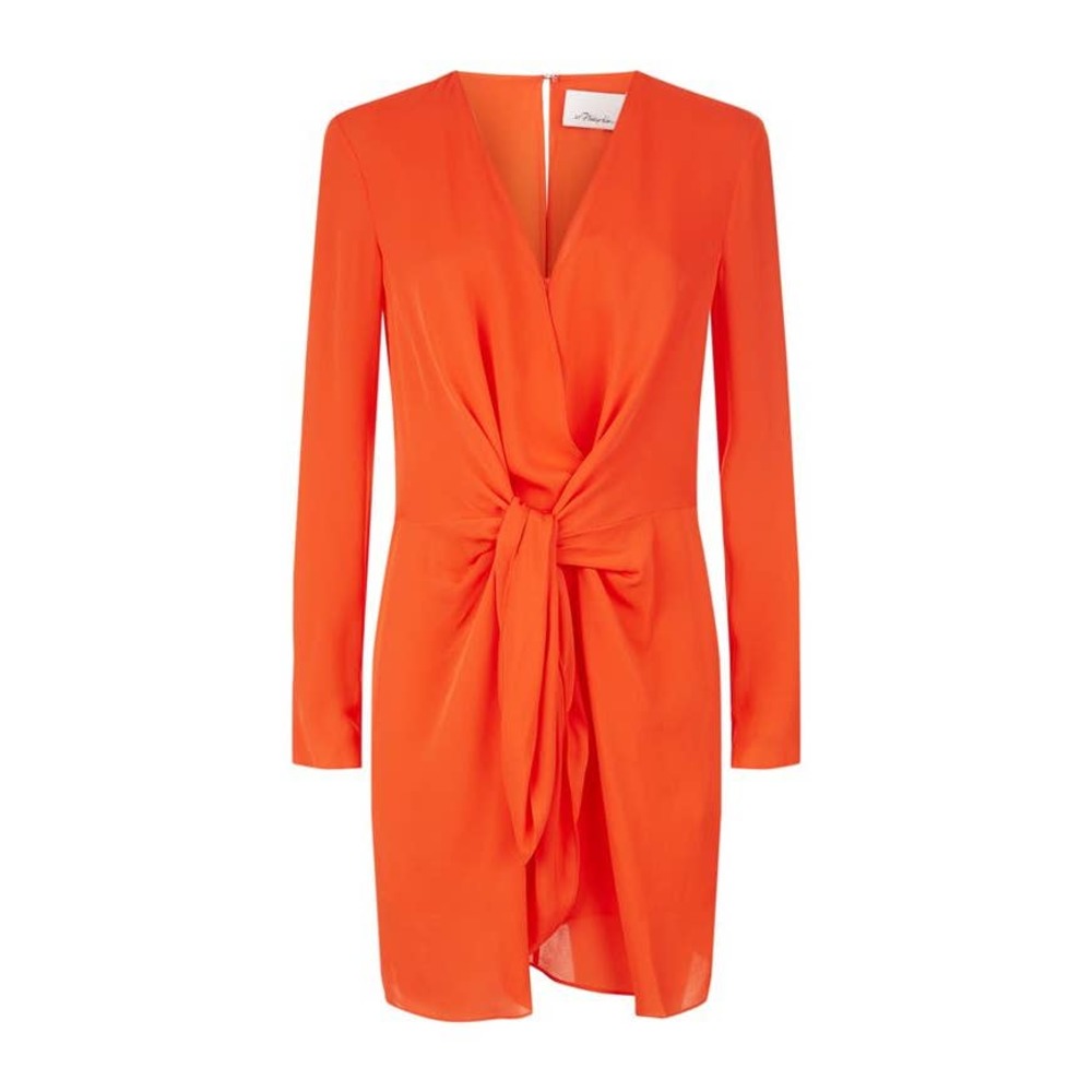 3.1 PHILLIP LIM Long Sleeve Front Knot Dress
